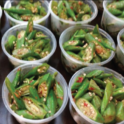 Belachan Okra