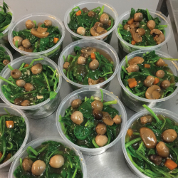 Mushroom and Spinach